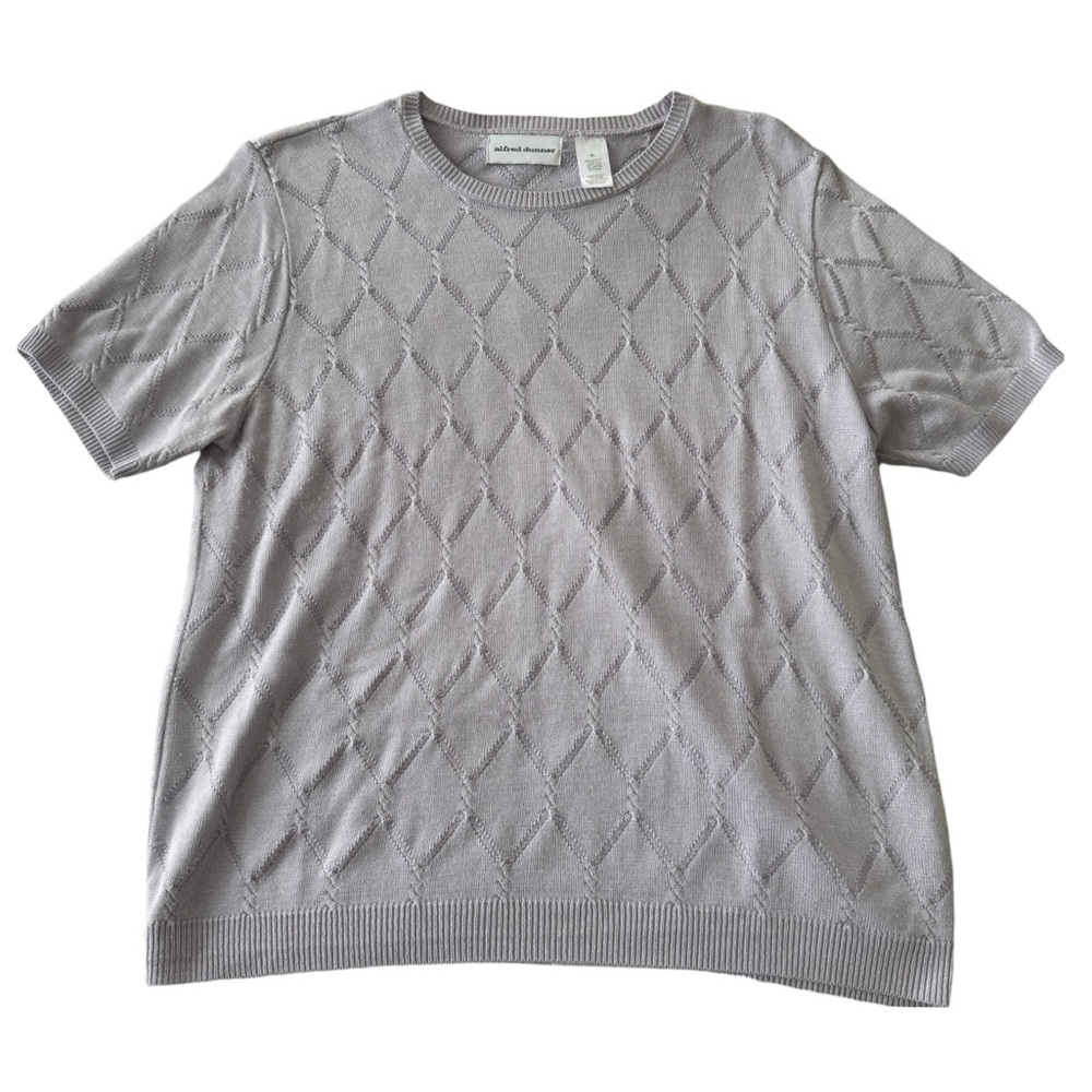 VTG 90s Alfred Dunner Lilac Crewneck short-sleeve shirt Women’s Sz XL
